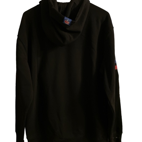 Official NFL LOGO Shield Black Fleece Hoodie Mens Medium NEW (Retail $85) NWT - Picture 4 of 6